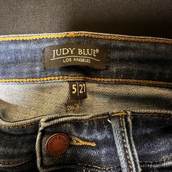 JUDY BLUE CLASSIC SLIM FIT JEANS  MEDIUM BLUE. GREAT CONDITION SIZE 5/27 - Picture 12 of 16